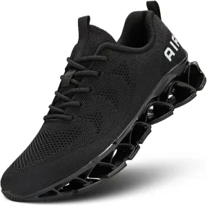 Mens Walking Shoes Blade Non Slip Fashion Sneakers Breathable Mesh Soft Sole Casual Athletic Running Sport Shoes