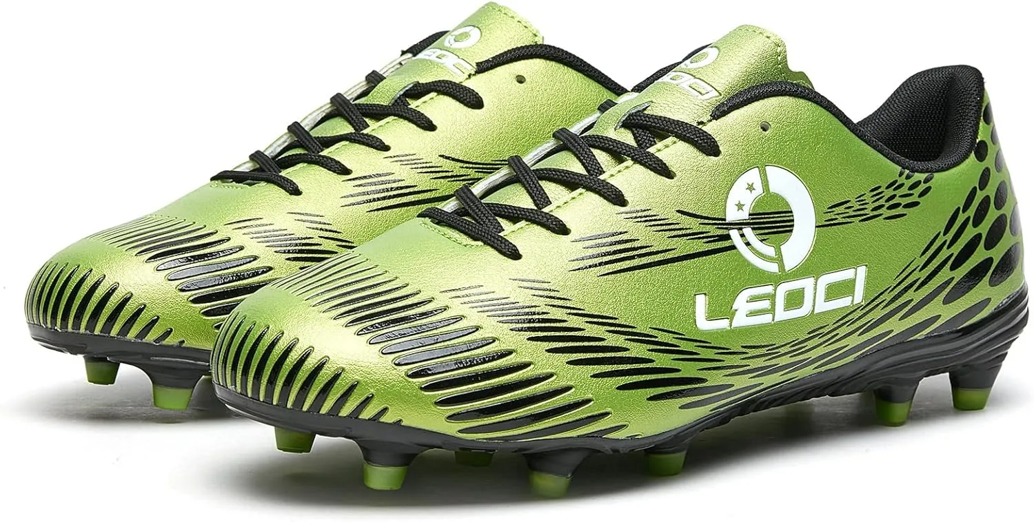 Men's Women's Firm Ground Soccer Cleats Outdoor/Indoor Boys Girls Professional Futsal Football Training Sneakers