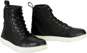 Milwaukee Leather MBM9004WP Men's Waterproof Black Leather Motorcycle Reinforced Street Riding Shoes w/Ankle Support - 14