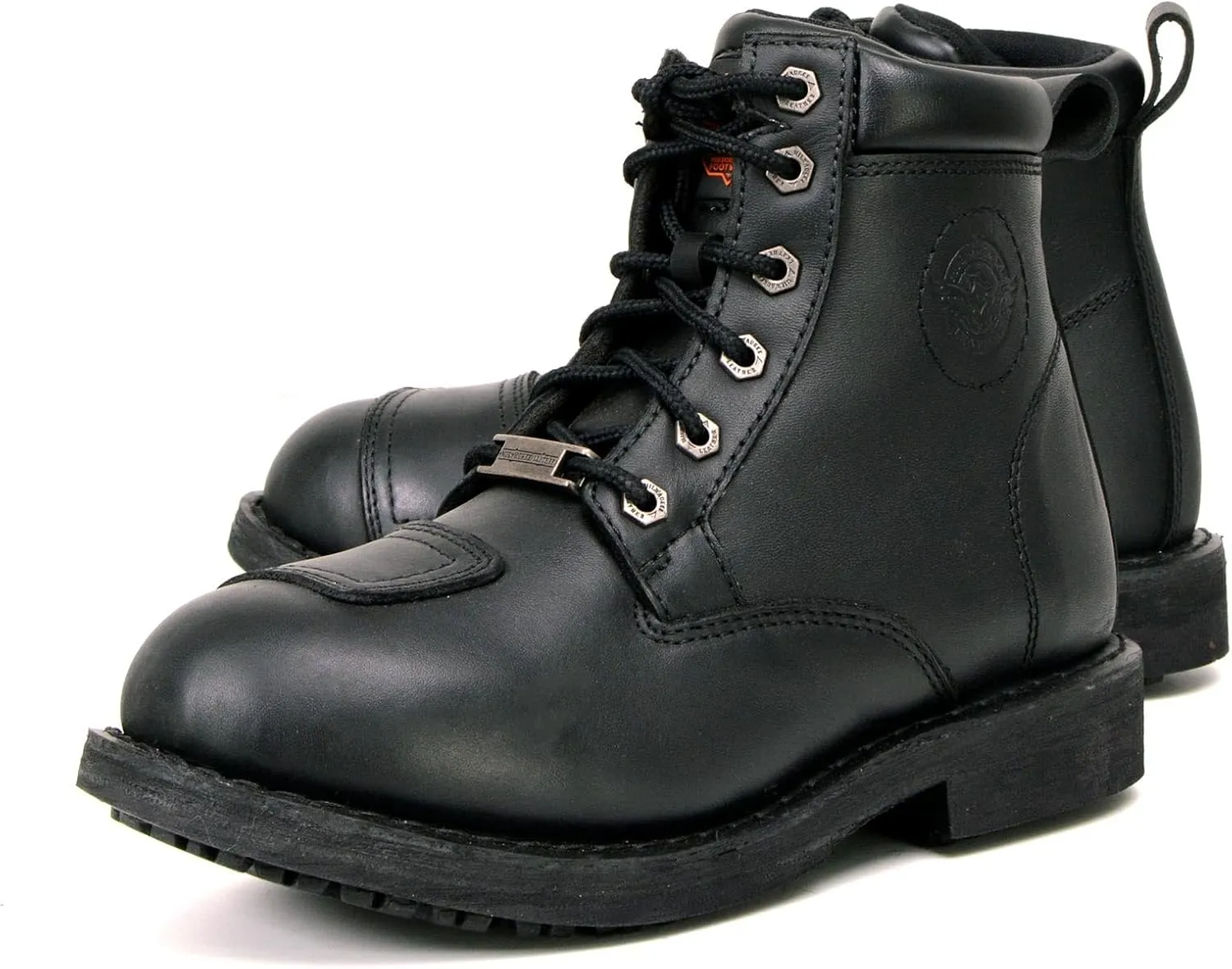 Milwaukee Leather Women's Premium Leather Classic Motorcycle Riding Boots Lace-Up Shoes MBL9322 MBL9323