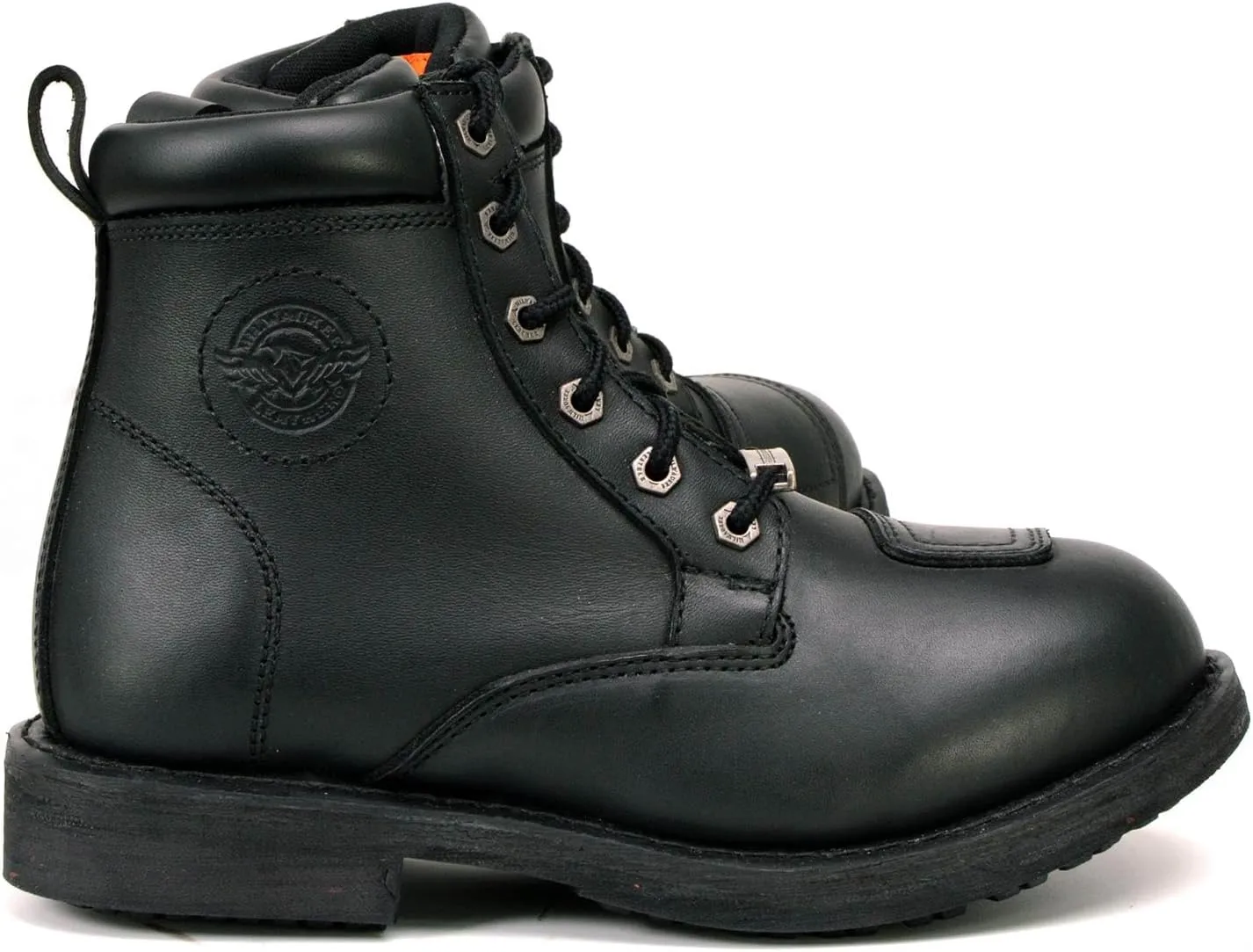 Milwaukee Leather Women's Premium Leather Classic Motorcycle Riding Boots Lace-Up Shoes MBL9322 MBL9323