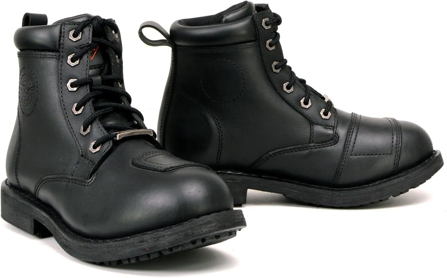 Milwaukee Leather Women's Premium Leather Classic Motorcycle Riding Boots Lace-Up Shoes MBL9322 MBL9323