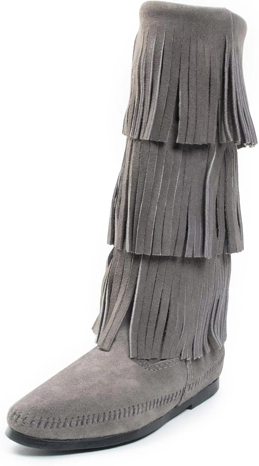 Minnetonka Women's 3-Layer Fringe Boot