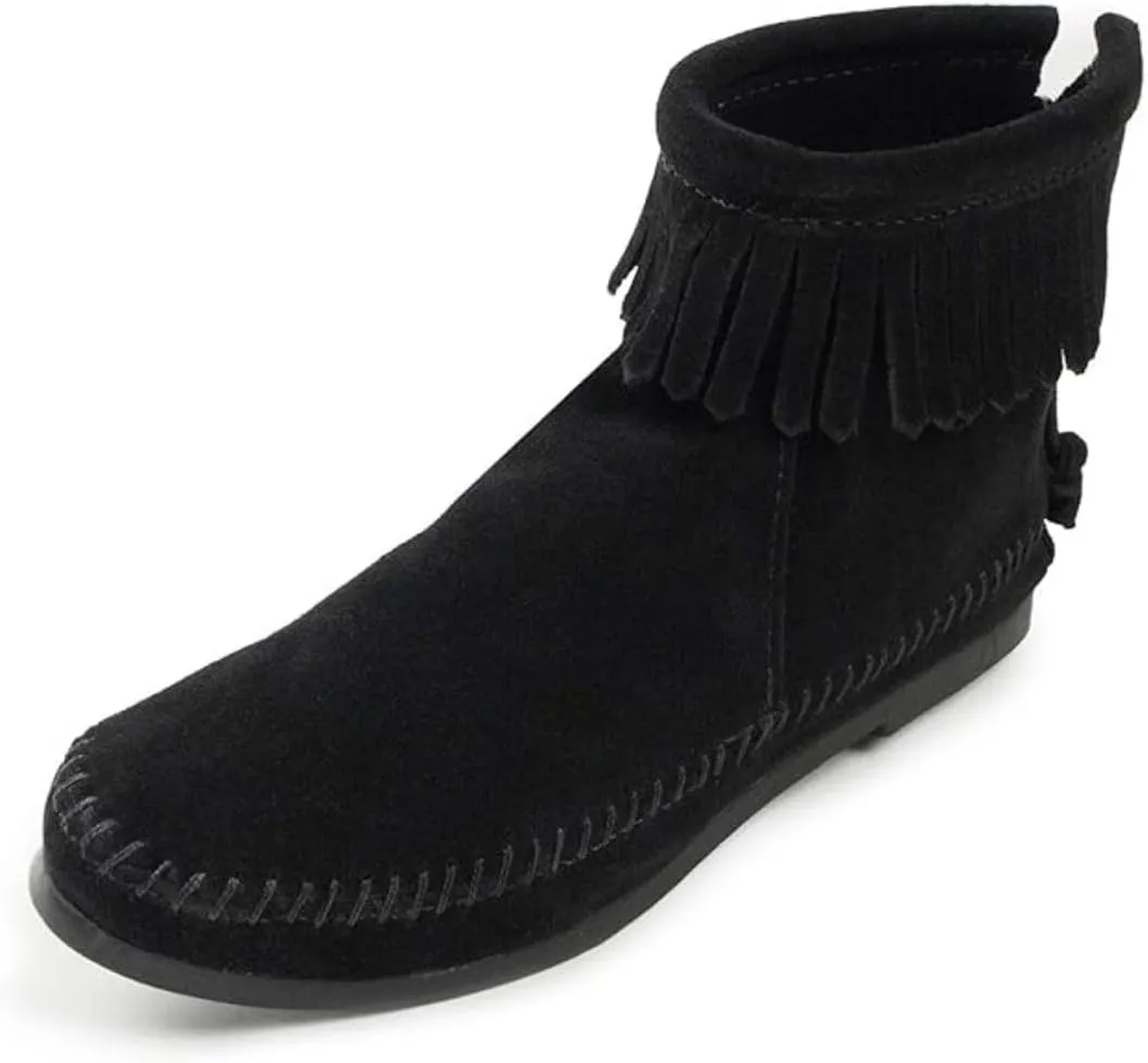 Minnetonka Women's Back Zipper Bootie - Hardsole
