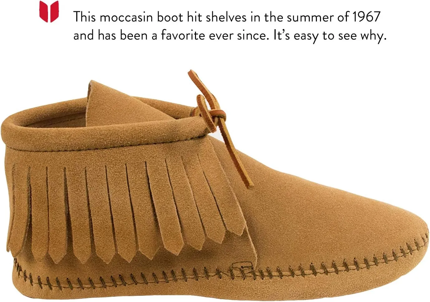 Minnetonka Women's Classic Fringe Hardsole Boot