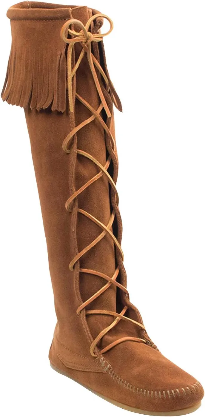 Minnetonka Women's Front Lace Knee High Boots