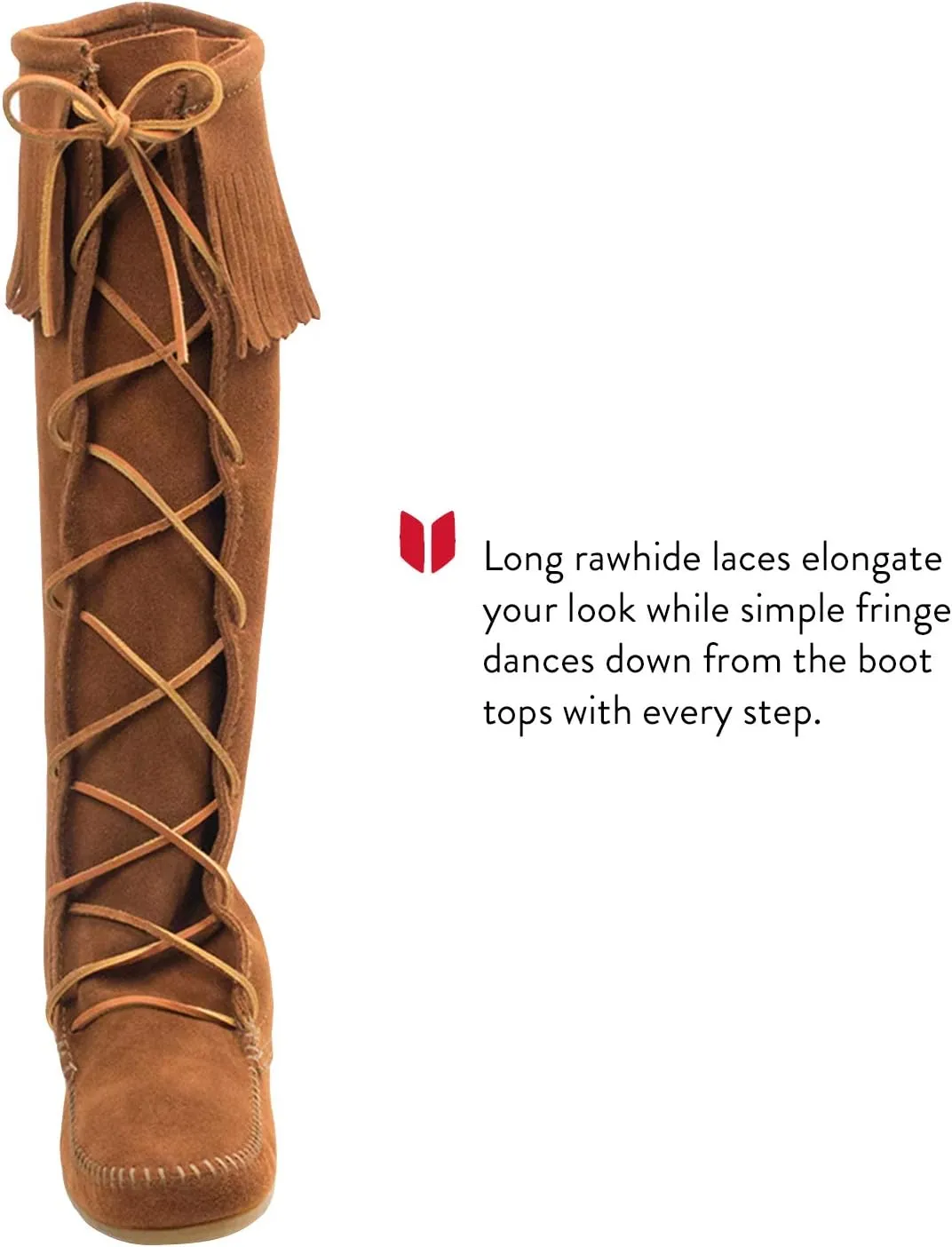 Minnetonka Women's Front Lace Knee High Boots