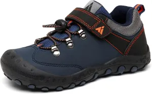Mishansha Boy's Outdoor Hiking Sneakers Kids Lightweight Water Resistant Trekking Running Shoes Blue Little Kid