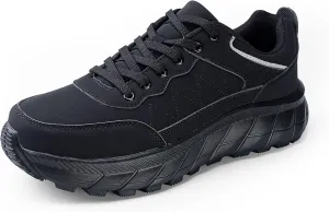 Mr.Right Men's Hiking Light Weight Non Slip Comfortable Work Shoes, Outdoor Casual Sneakers Walking Waterproof Shoes for Men