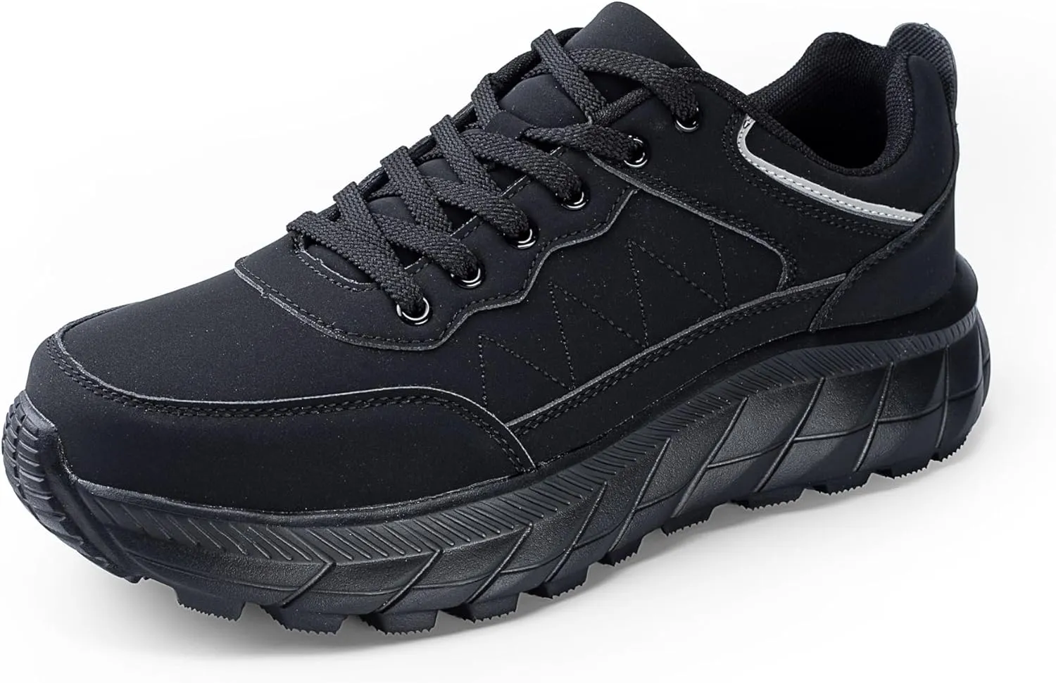 Mr.Right Men's Hiking Light Weight Non Slip Comfortable Work Shoes, Outdoor Casual Sneakers Walking Waterproof Shoes for Men