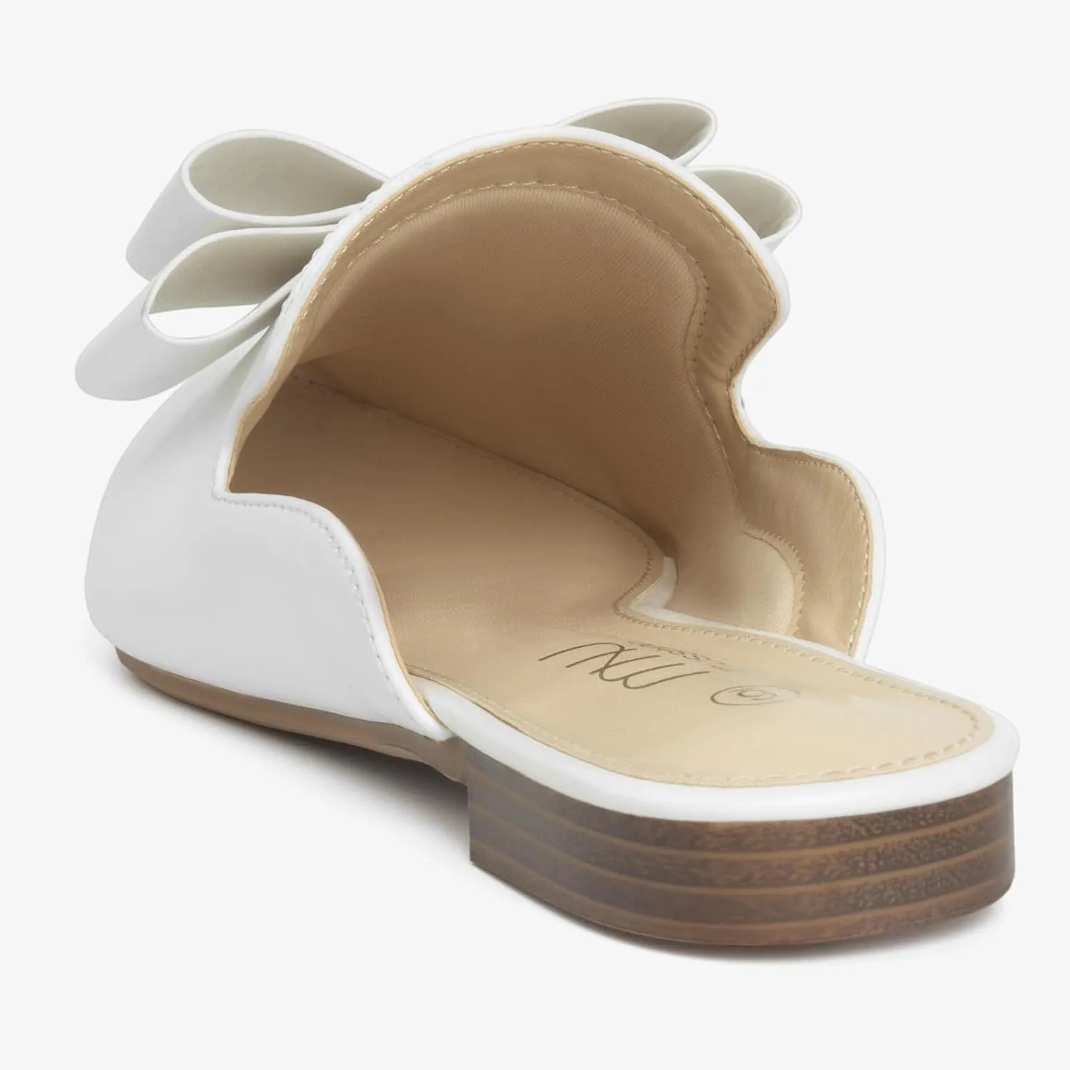 MUSSHOE Mules for Women Flats Comfortable Pointed Toe Slip on Women Mules Flats…