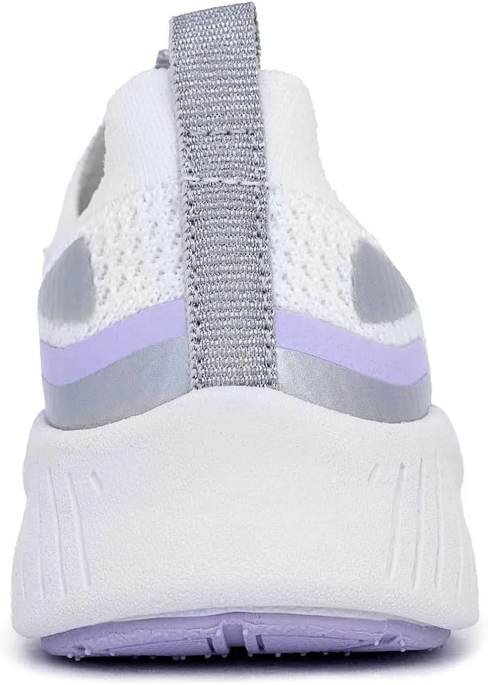 Nautica Girls Toddler Knit Slip-On Sneakers with Max Comfort Sole, Bungee Closure, Tennis Running Shoes for School and Play (Toddler/Little Kid)