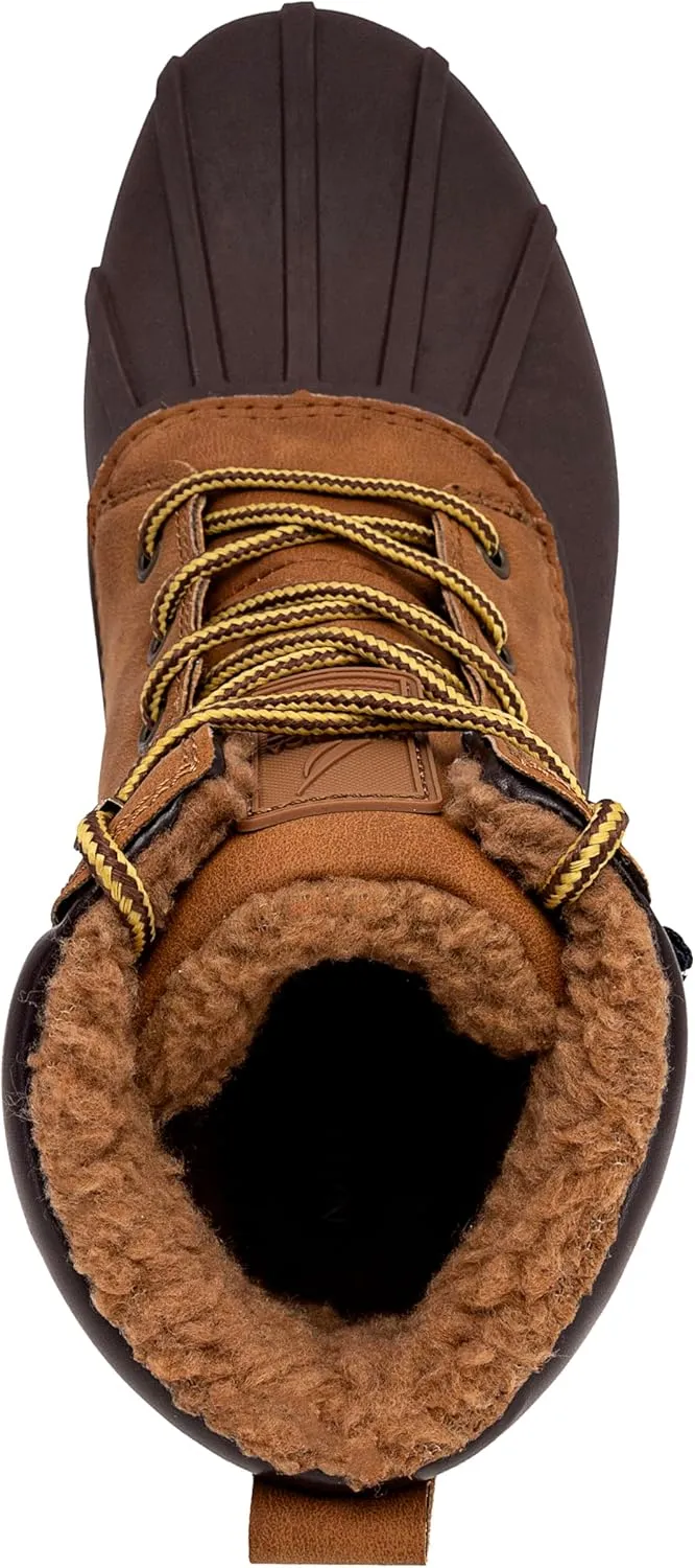 Nautica Mens Duck Boots Waterproof Shell Insulated Snow & Rain Boot -Lace-Up Winter Shoe- Channing (Wide/Medium Width)