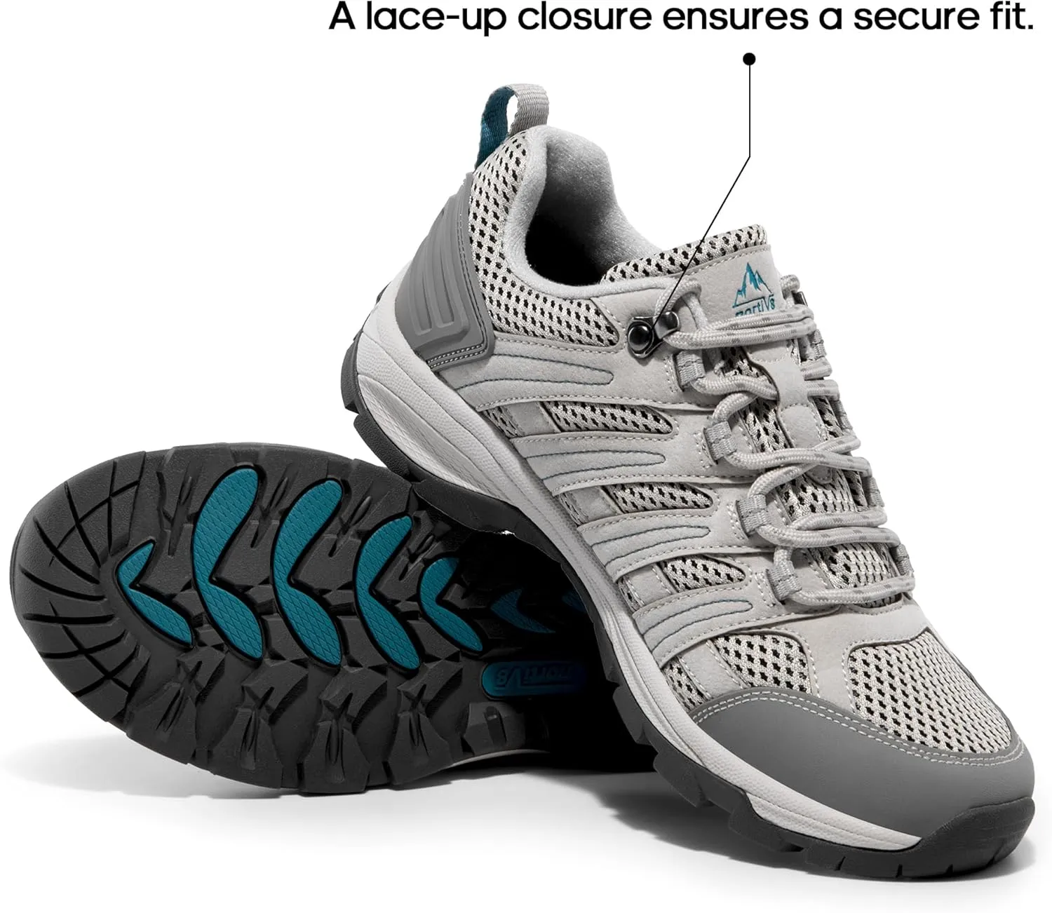 NORTIV 8 Women's Hiking Shoes Lightweight Breathable Mesh Walking Sneakers Outdoor Work Shoes