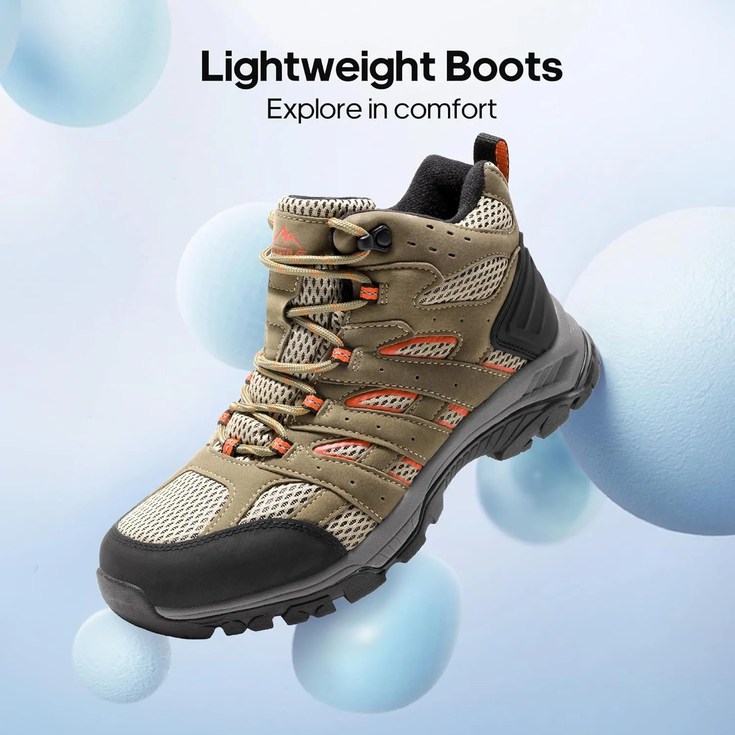 NORTIV 8 Women's Waterproof Hiking Boots Outdoor Trekking Mid Backpacking Mountaineering lightweight boots