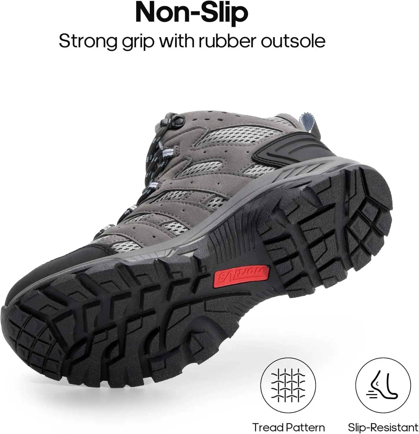 NORTIV 8 Women's Waterproof Hiking Boots Outdoor Trekking Mid Backpacking Mountaineering lightweight boots