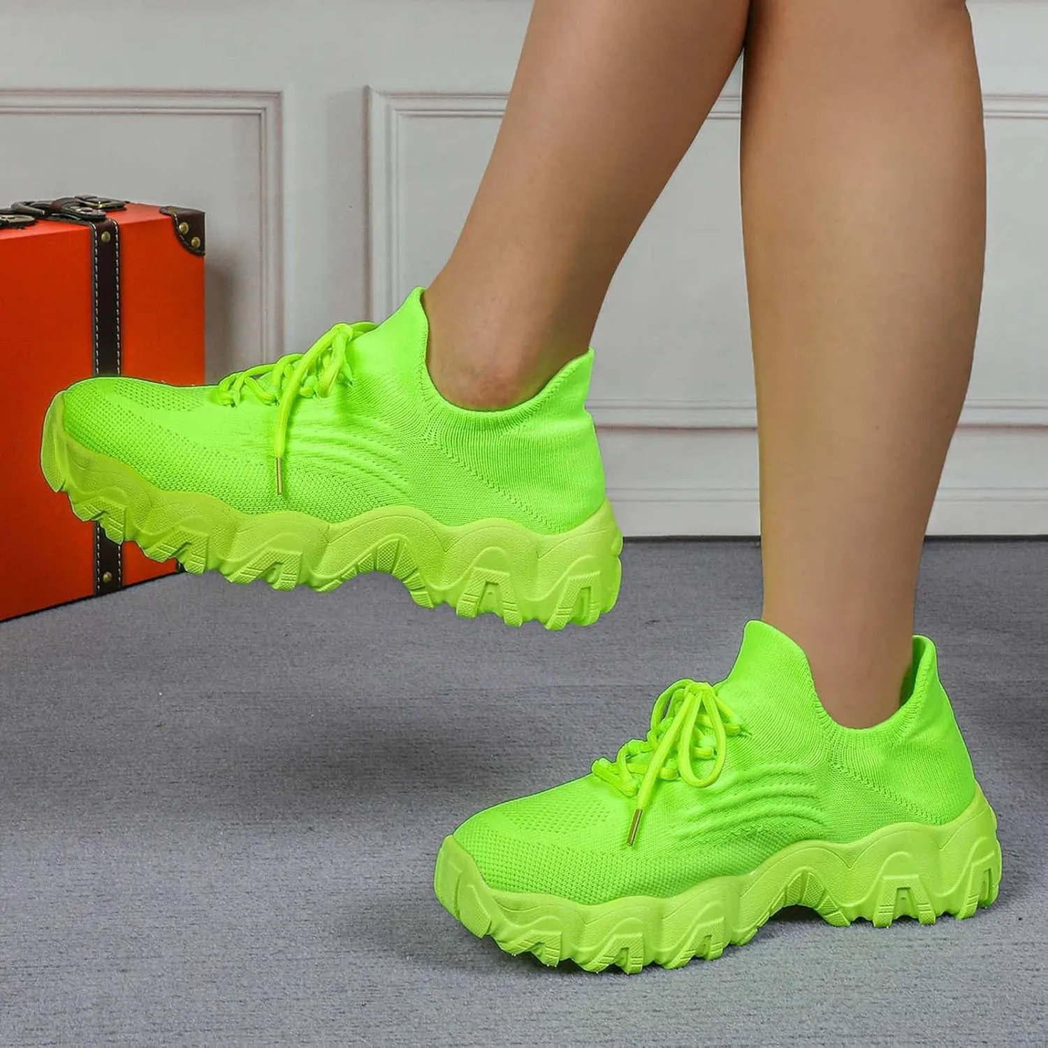 Nurse Babe Shoes for Women Breathable Mesh Casual Footwear Walking Running Sneakers with Arch Support Lightweight Non-Slip Orthopedic Sneakers Comfort Wear Orthowear Shoe