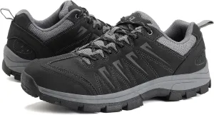 OL OUTJET LEGEND Men's Waterproof Hiking Shoes Leather Comfortable Lightweight Anti-Slip Outdoor Walking Work Sneakers