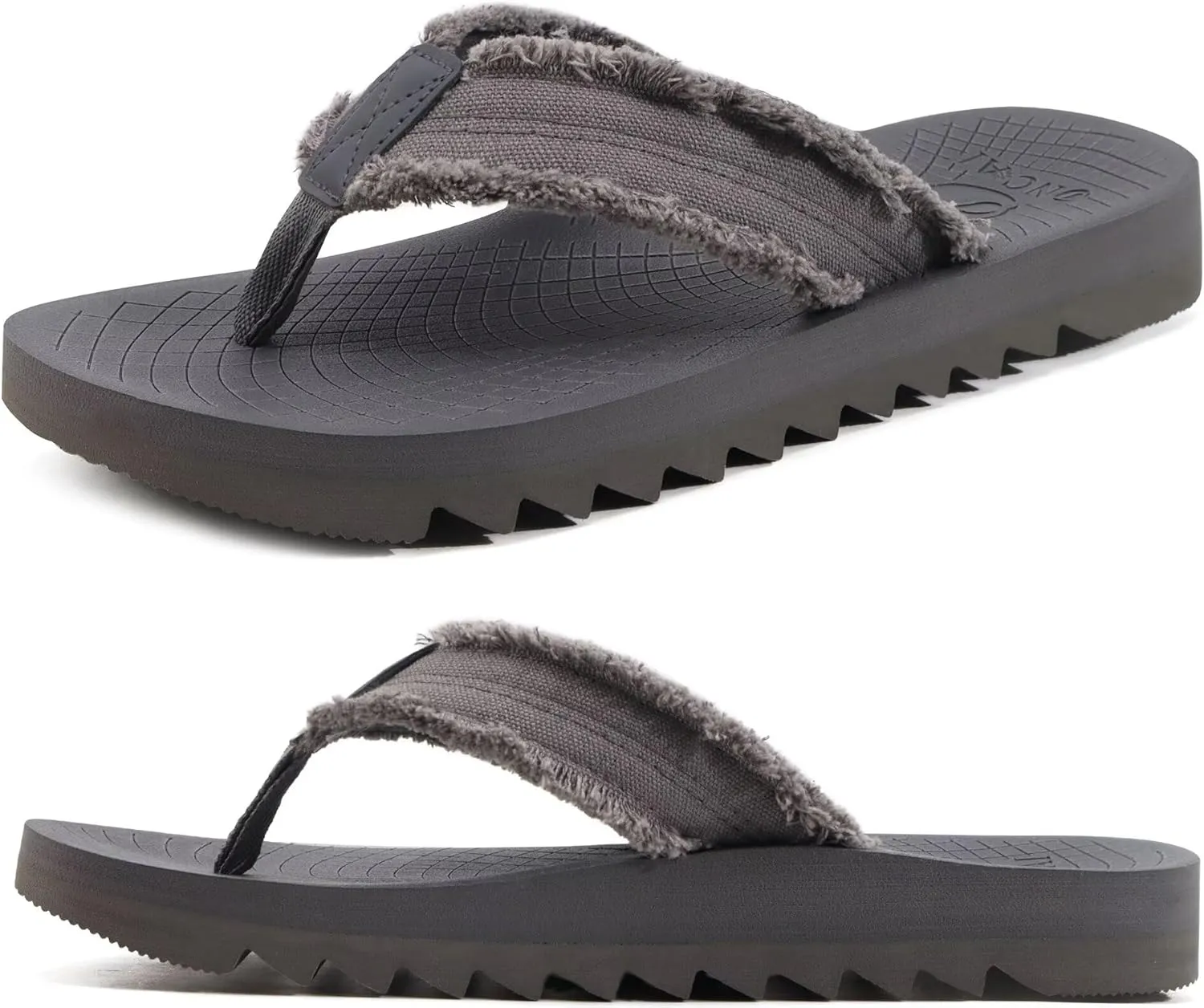 ONCAI Mens Flip Flops Summer Beach Walking Flip Flops Comfortable Soft Lightweight Recovery Cushion Slip On Sandals Size 7-15