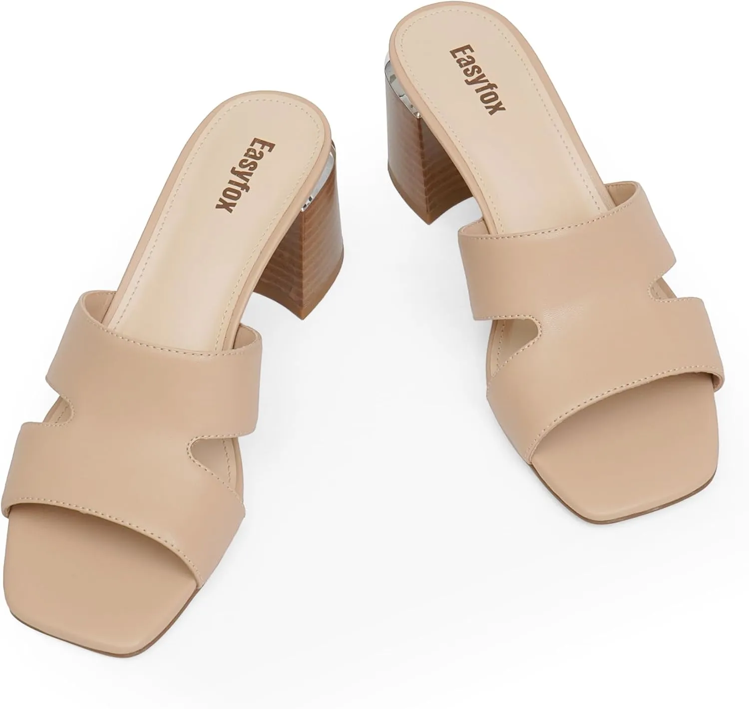 Open Toe Heeled Mules for Women Chunky Heel Sandals for Women 2025