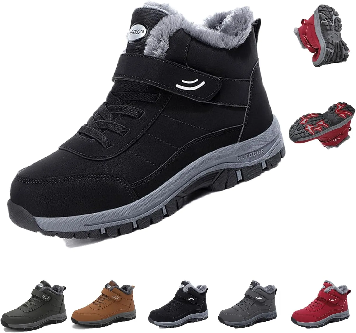 Orthoboots Pro - Ergonomic Winter Boots, Warming Waterproof Anti-Slip Sneakers, Orthopedic Boots for Women Men