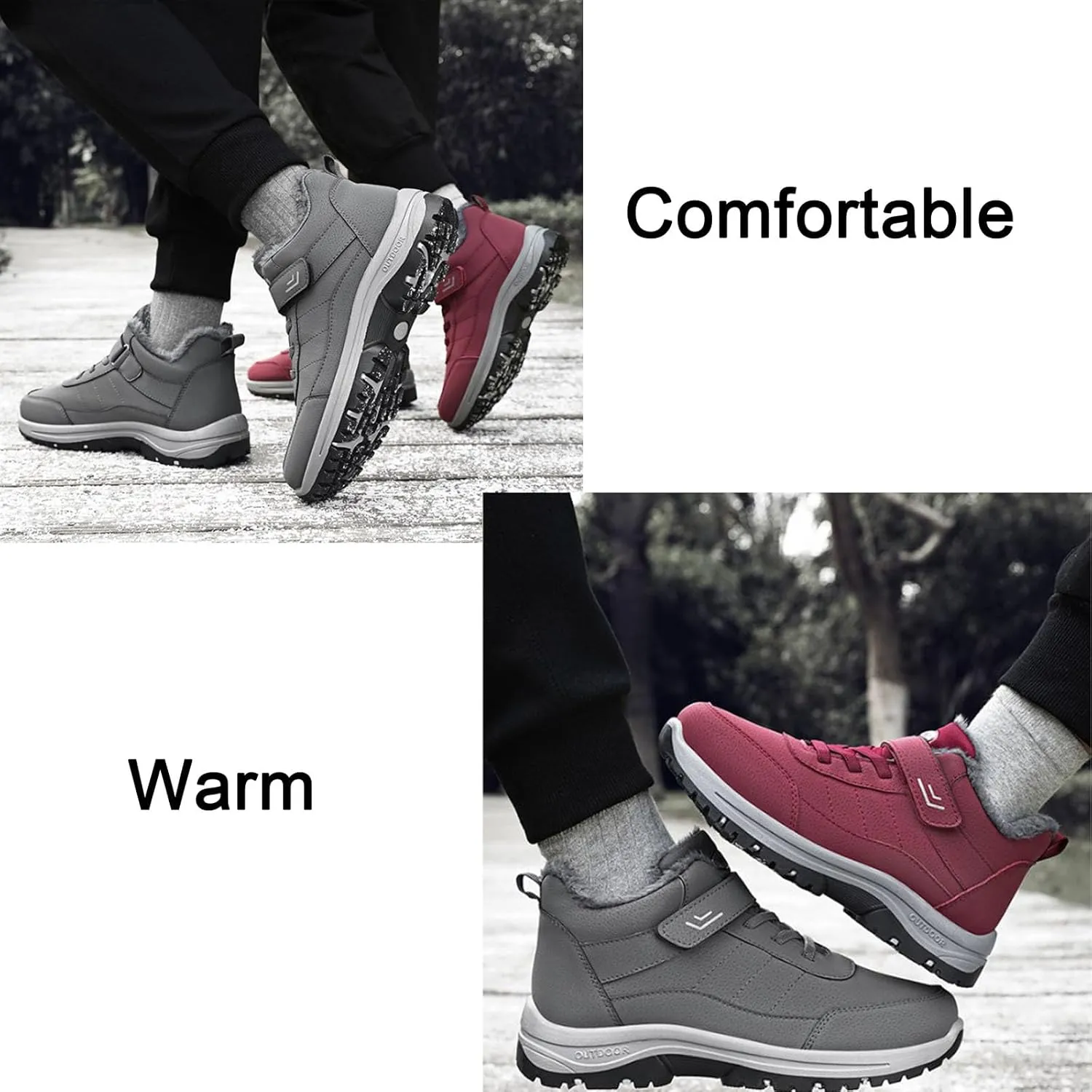 Orthoboots Pro - Ergonomic Winter Boots, Warming Waterproof Anti-Slip Sneakers, Orthopedic Boots for Women Men