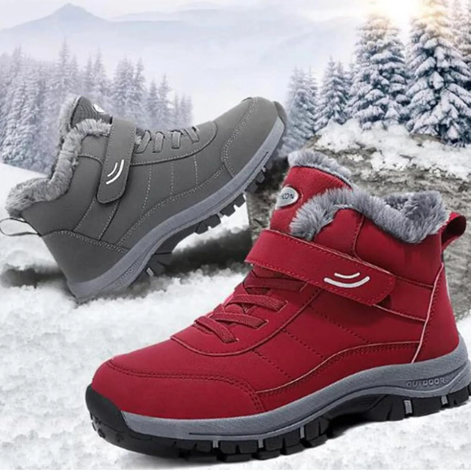 Orthoboots Pro - Ergonomic Winter Boots, Warming Waterproof Anti-Slip Sneakers, Orthopedic Boots for Women Men