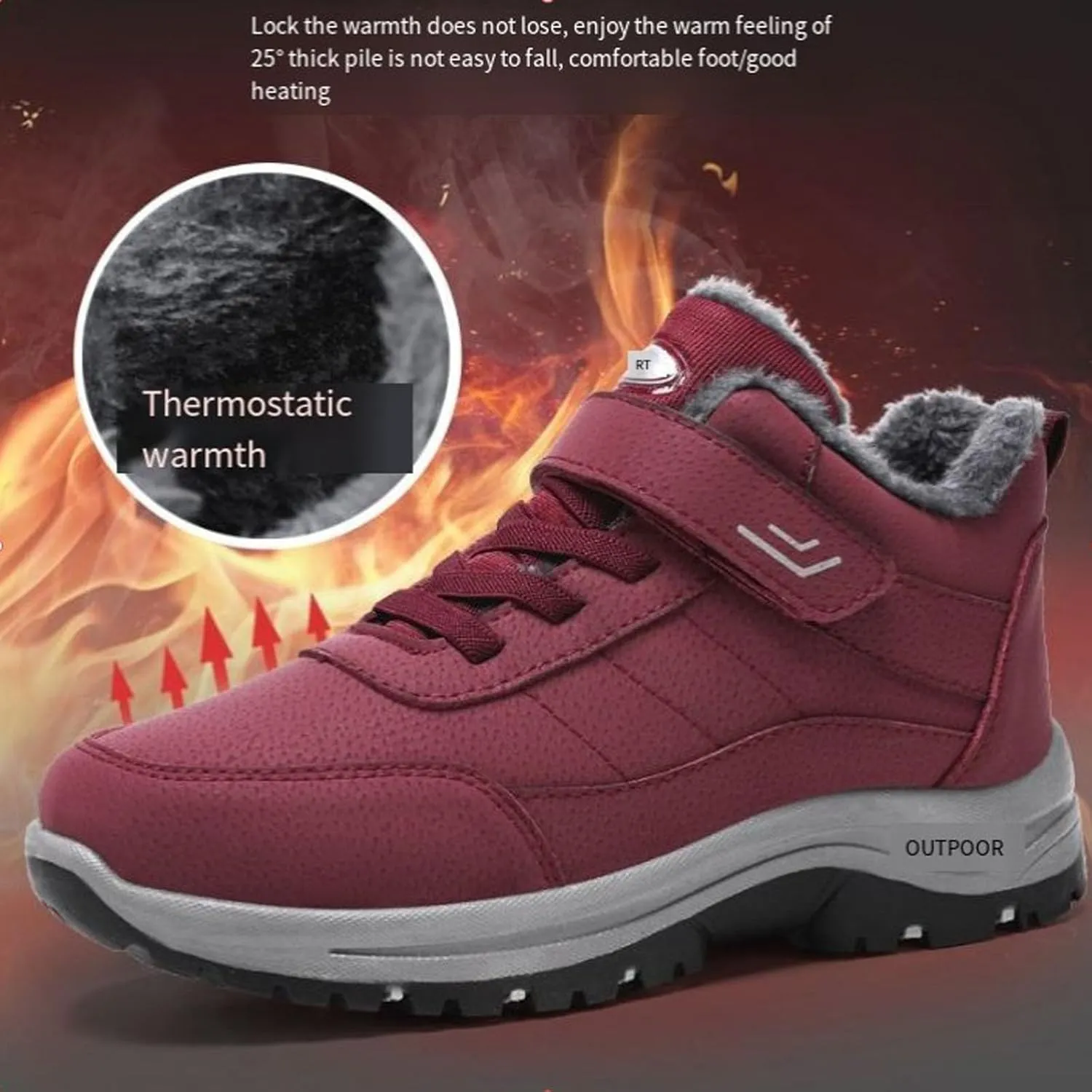 Orthoboots Pro - Ergonomic Winter Boots, Warming Waterproof Anti-Slip Sneakers, Orthopedic Boots for Women Men