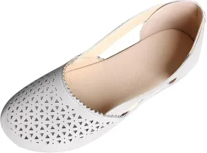 Orthopedic Sandals for Women Fashion Hollow Out Wedge Sandals Summer Comfortable Closed Toe Low Heel Flat Shoes Plus Size Breathable Casual Outdoor Shoes