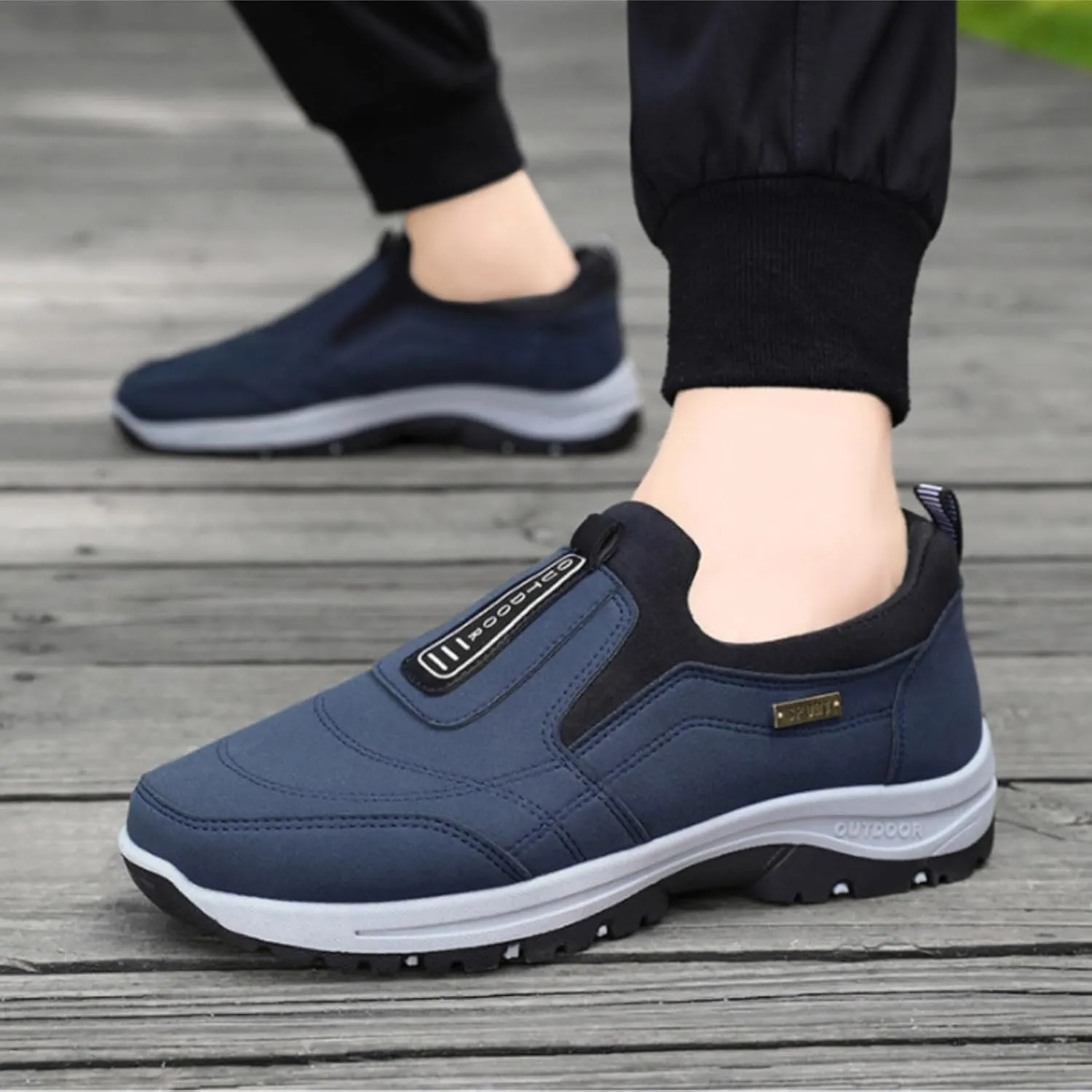 Orthopedic Walking Shoes Outdoor Casual Arch Support Comfortable Waterproof Hiking Shoes for Men Breathable Fashion Sneakers for Outdoor Running