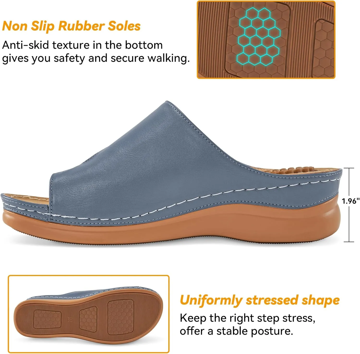 Orthopedic Wedge Sandals for Women: Comfortable Dressy Summer Sandals Women Comfortable Casual Walking Wedges Platform