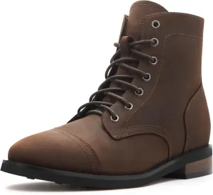 PARTY Mens Dress Boots - Casual Lace-up Chukka Leather Boots for Men