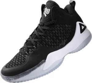 PEAK High Top Mens Basketball Shoes Streetball Master Breathable Outdoor Sneakers Cushioning Shoes for Fitness