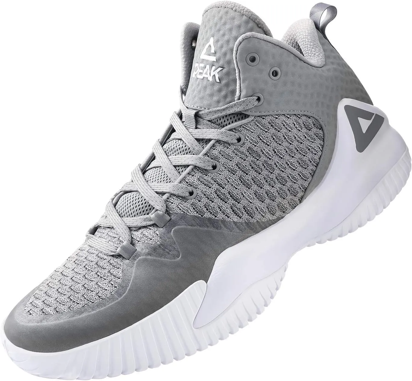 PEAK High Top Mens Basketball Shoes Streetball Master Breathable Outdoor Sneakers Cushioning Shoes for Fitness
