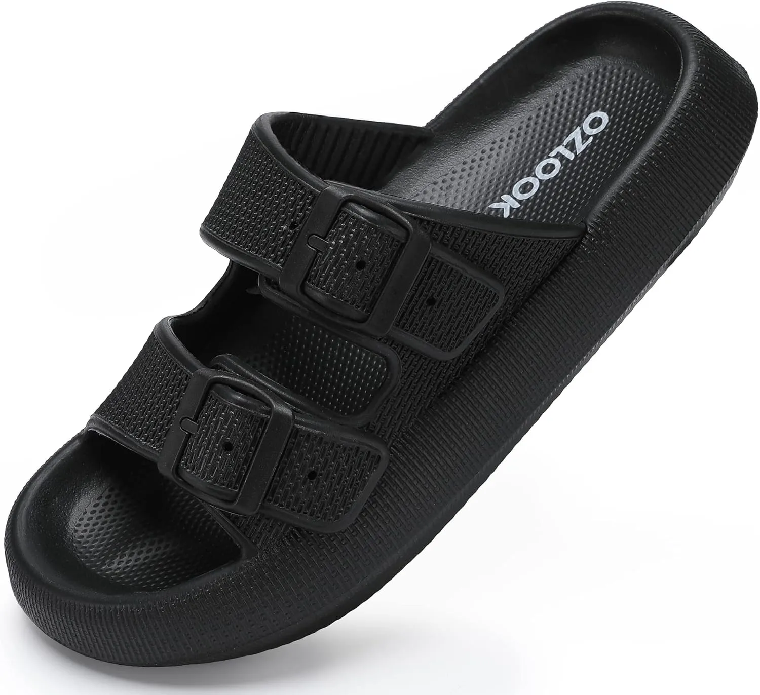 Pillow Slippers for Women Men - Cloud Slides Double Buckle Adjustable - EVA Ultra Cushion Sandals