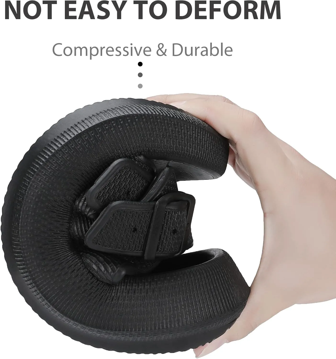 Pillow Slippers for Women Men - Cloud Slides Double Buckle Adjustable - EVA Ultra Cushion Sandals