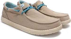 PITAS Ledro Men’s Casual Loafers | Cotton & Suede Upper | Lightweight & Comfortable Slip-On Shoes for Men | Taupe