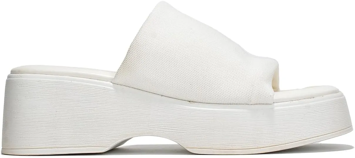 Platform Sandals Women Wedges Slides Chunky Heels Wedge Sandals Fabric Mule Fitted Cloud Lightweight Shoes Slipper  Memory Foam