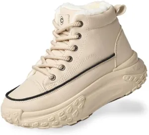 Platform Winter Shoes for Women,Warm Casual Sneakers,Lightweight Classic Snows Shoes