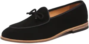 Premium Men's Suede Leather Penny Loafers with Chunky Platform, Round Toe, Non-Slip Lug Sole for Business and Casual Occasions