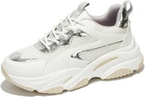 Project Cloud Chunky Platform Sneakers for Women - Comfortable Memory Foam Insole Shoes for Women Footwear - Lace-up Womens Shoes & Fashion Sneakers (Coco)