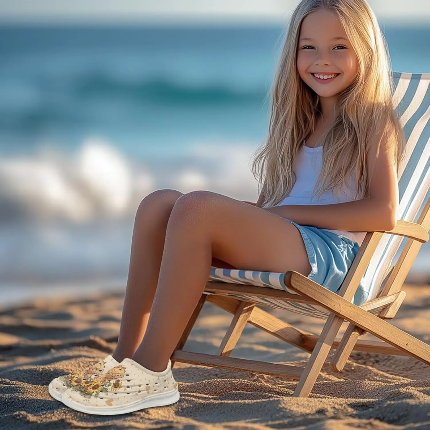 Rainbow Flame Water Shoes for Kids Boys Quick Dry Sandals Girls Slip on Sneakers Breathable Beach Swim Sandals Lightweight
