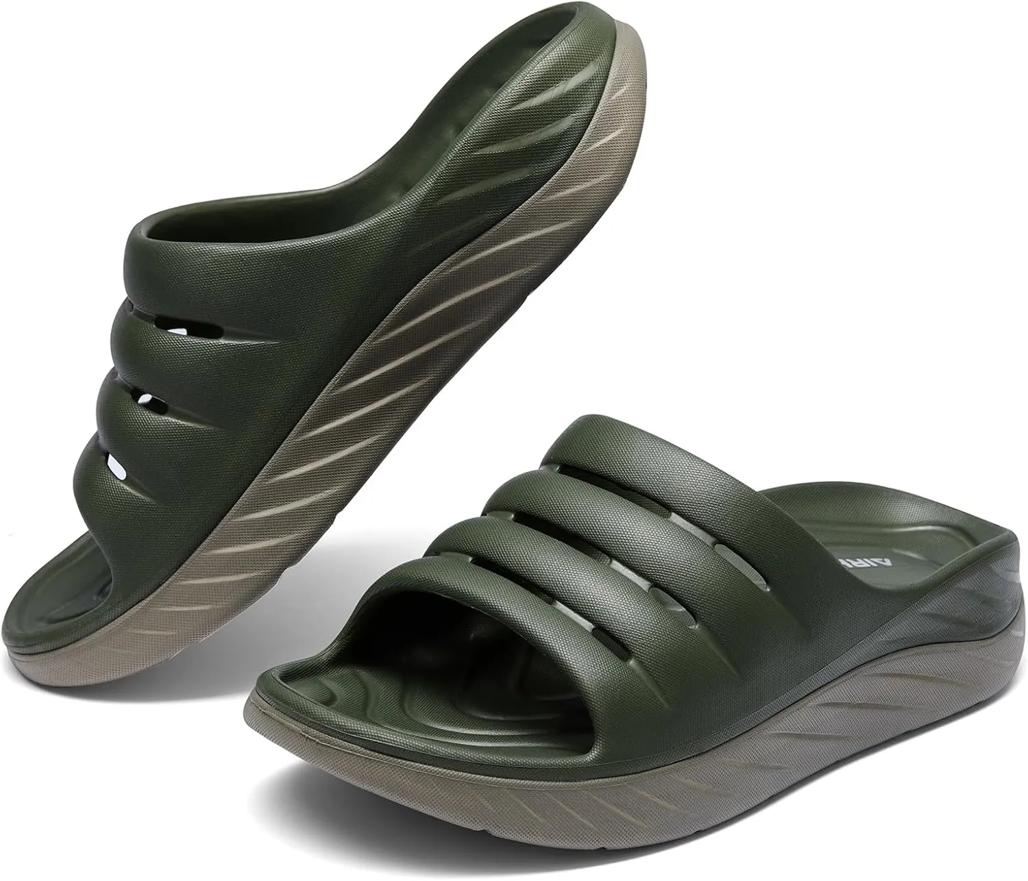 Recovery Sandals for Men and Women Orthotic Plantar Fasciitis Sandals with Arch Support Unisex Thick Slides with Cushion