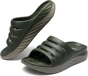 Recovery Sandals for Men and Women Orthotic Plantar Fasciitis Sandals with Arch Support Unisex Thick Slides with Cushion