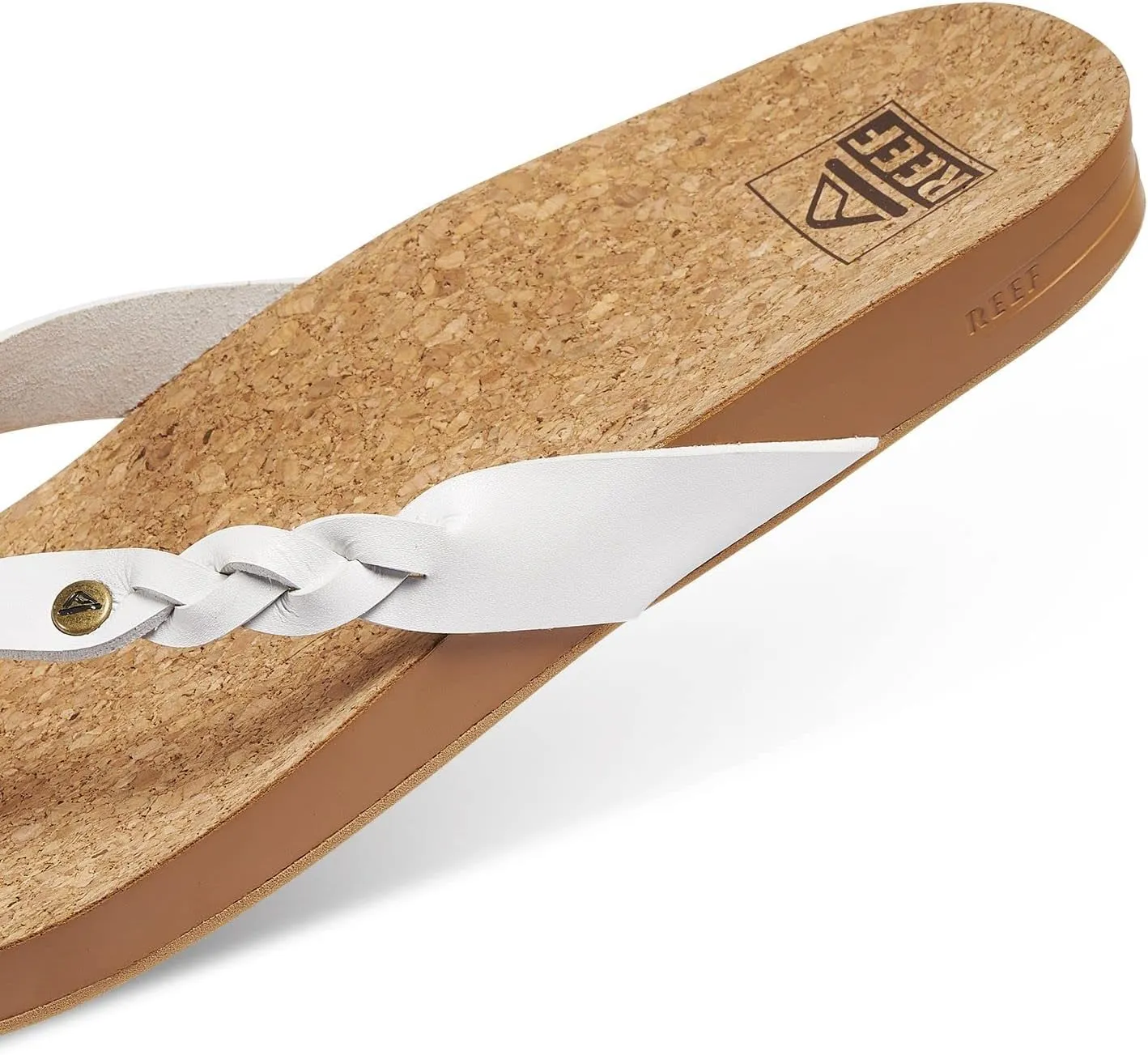 REEF Cushion Court Twist Women's Flip Flop, Molded Cushion Footbed, Arch Support