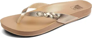 REEF Cushion Court Twist Women's Flip Flop, Molded Cushion Footbed, Arch Support