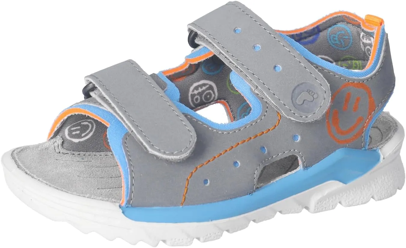 RICOSTA Children's Surf Sandals, Width: Wide (WMS), Washable, Graphit Sky 440, 33 EU