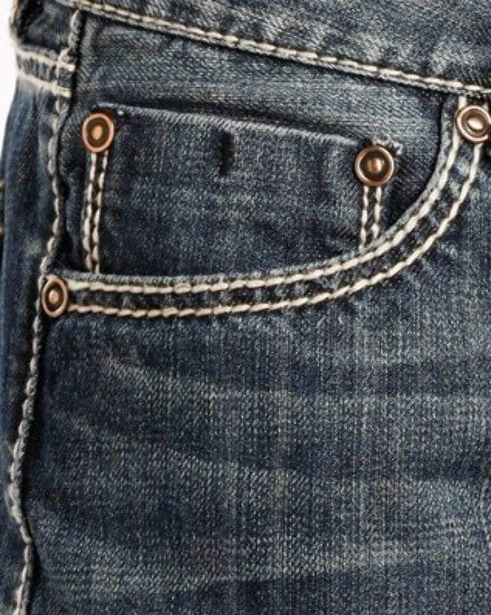 Rock & Roll Denim Relaxed Fit Straight Bootcut Jeans #M0S8553