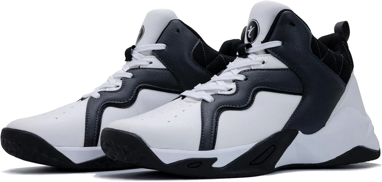 RomenSi Mens High Top Basketball Shoes Athletic Running Walking Anti Slip Sports Fashion Sneakers