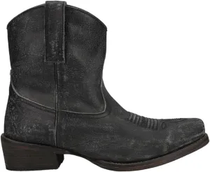 ROPER Womens Dusty Distressed Snip Toe Casual Boots Ankle Low Heel 1-2" - Brown
